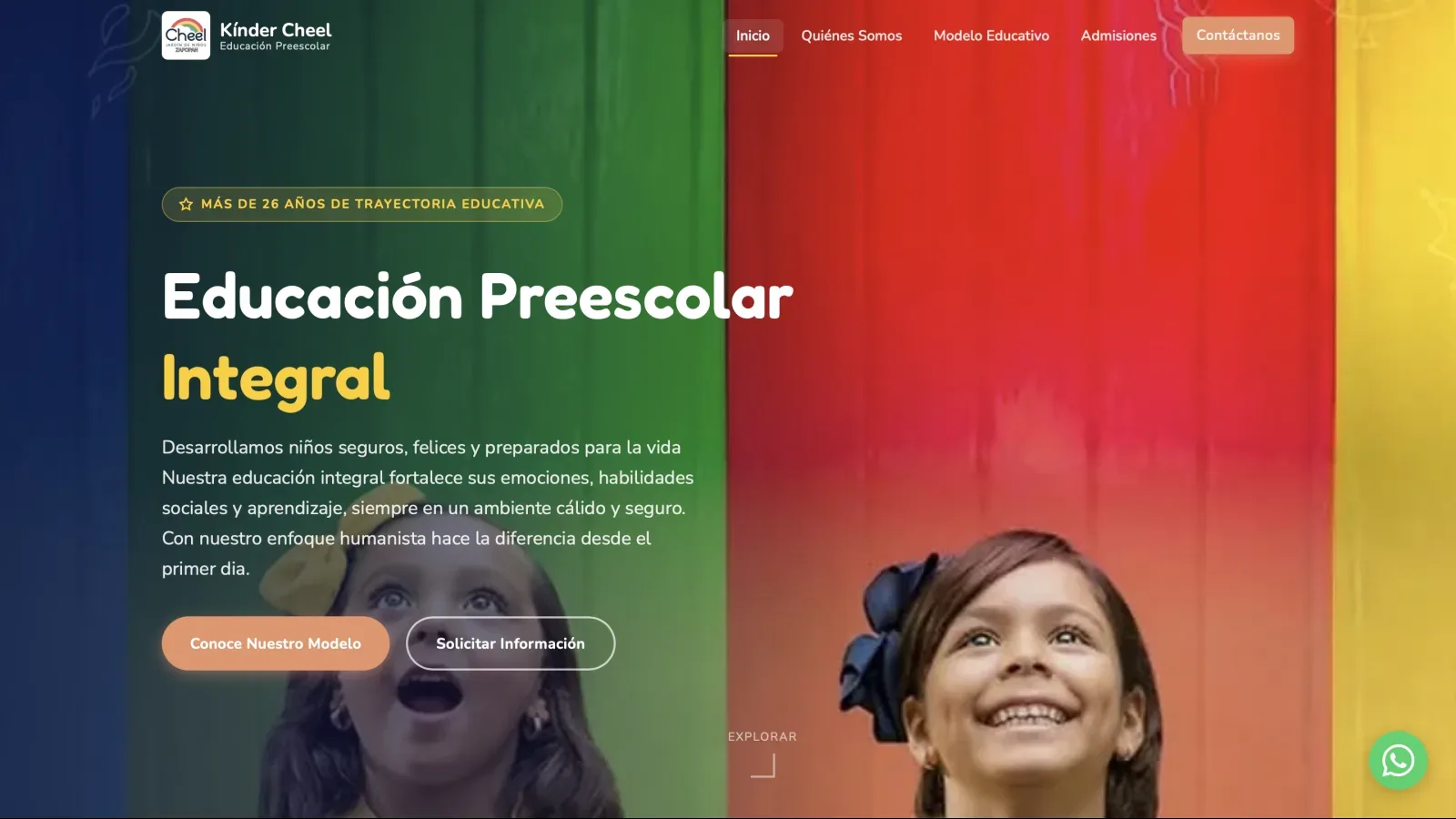 Sitio web de Kinder Cheel — Educación preescolar en Monterrey, Nuevo León